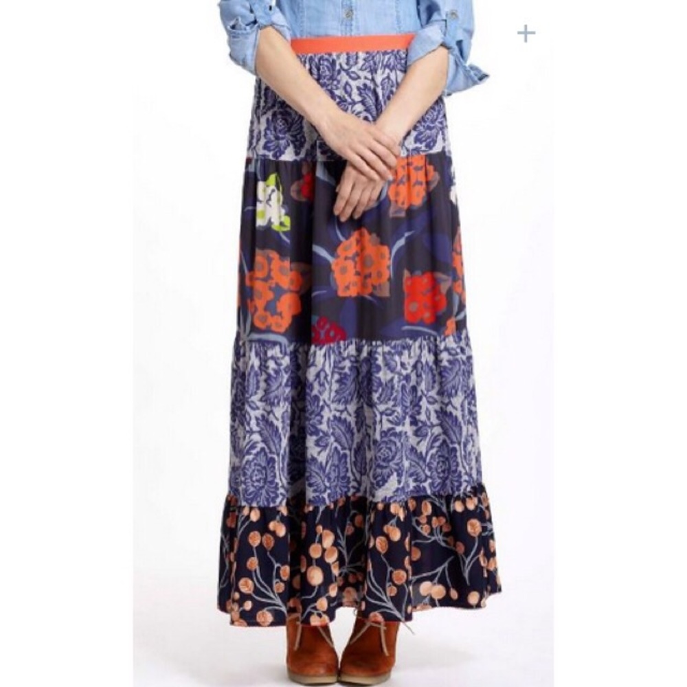Anthropologie Tiered Maxi